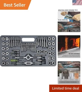 60pc Tap Die Set for Cutting External/Internal Threads - Picture 1 of 10