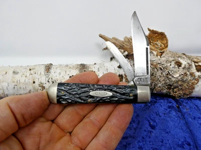 复古 1920 - 1939 盒子已测试 XX 62031 1/2 粗黑色 Torpedo 长拉式夹克刀 — 第 1/4 张图片