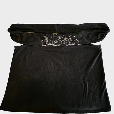 Top Hot Topic Cementerio Aura Cósmica Hombro Descubierto Bruja Gótica Talla Grande 3 Nuevo con Etiquetas Foto 1 de 4