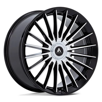 Asanti AB048 VICEROY Wheels 22x9 (38, 5x114.3, 72.56) Black Rims Set of 4 Foto 1 de 3