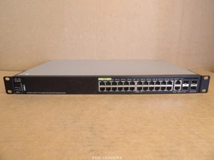 Cisco SG350X-24MP-K9 V04 24-Port Gigabit PoE Managed Switch - INCL RACK EARS - Afbeelding 1 van 10