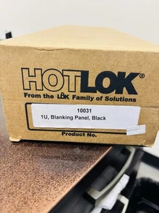 10031 (HOTLOK) 1U; Blanking Panel; BLACK (BOX OF 10) - Zdjęcie 1 z 3