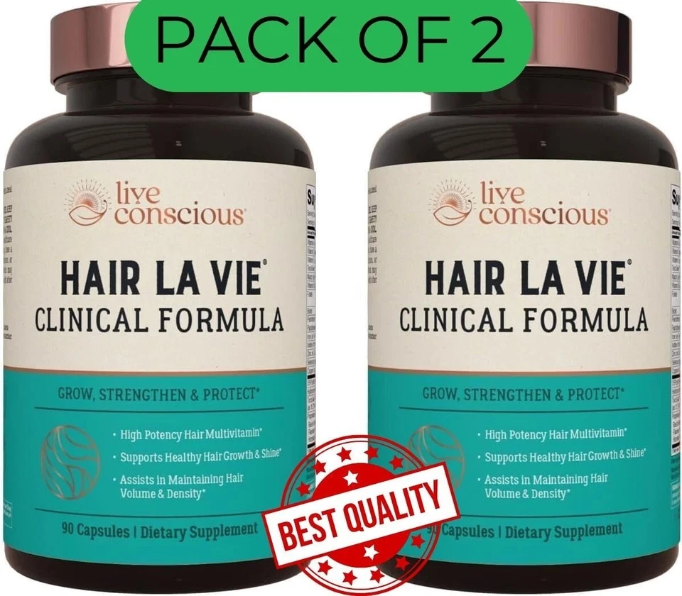 Hair La Vie Clinical Formula Hair Vitamins with Biotin & Saw PalmettoExp 04/2027 - Image 1 of 4