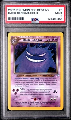 Dark Gengar - 6/105 - Holo Rare - Neo Destiny - Pokemon Card - PSA 9 - Image 1 of 2