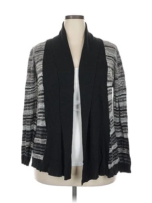 Brittany Black Women Black Cardigan 2X Plus - Image 1 of 4