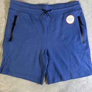 Wonder Nation Boys Blue Cotton Lounge Shorts Size 10 Pockets Drawstring NWT - Picture 1 of 4