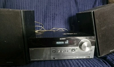 1x SONY HCD-MX550i (CMT) Compact Disc Receiver CD DAB/FM REMOTE 2x SPEAKERS Work - Image 1 of 4