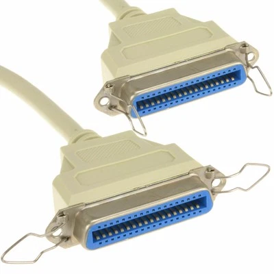 Centronics IEEE-1284 Parallel Printer Cable 36 Pin Female to Female 2m - Image 1 of 4