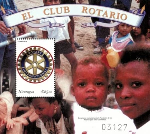 Nicaragua 2000 - Club Rotario - Hoja de estampillas de recuerdo - Scott #2371 - MNH - Imagen 1 de 1