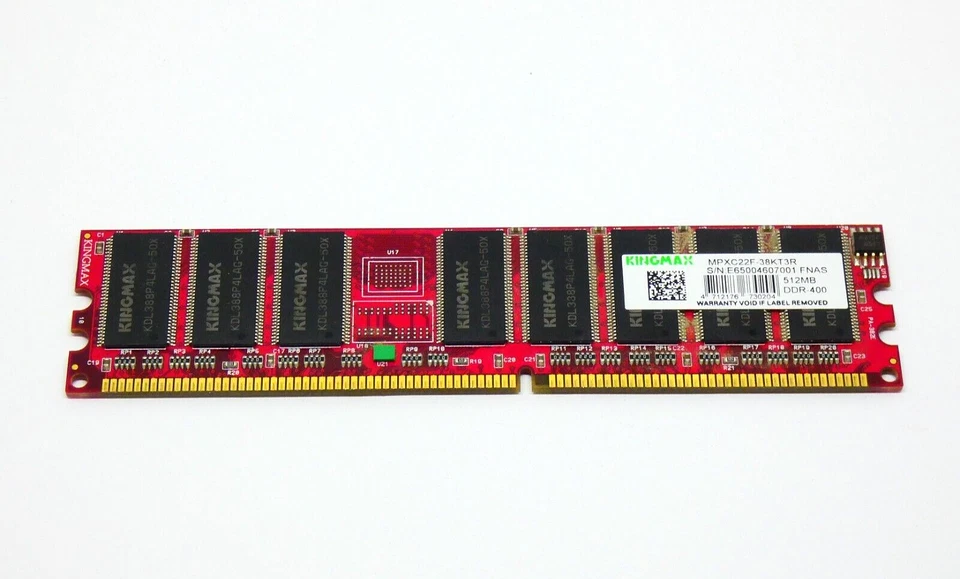 Kingmax 512MB DDR1 DDR-400 MPXC22F-38KT3R - PC Memory - Image 1 of 1