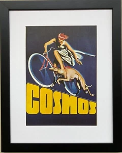 Vintage  Bicycle Poster "Cosmos Bicycles" (1935)  Framed Art - Picture 1 of 6