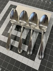 Hampton Darlington (4) Oval Soup Spoons 18/10 Stainless Flatware Replacements - Picture 1 of 9