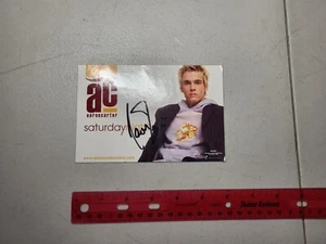 Aaron Carter Autographed Promo Card - Saturday Night Single Signed Free Shipping - Picture 1 of 3