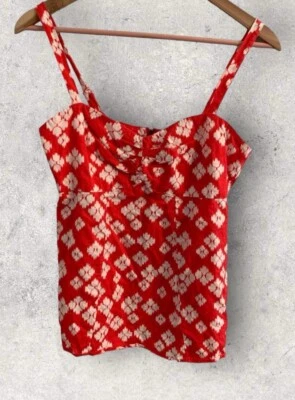 Blusa sin mangas Patagonia roja sin mangas para mujer talla 6 con tirantes ajustables Foto 1 de 4