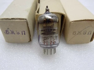 1x 6J9P Russian Pentode Tube, NEW in BOX NIB E180F 6Ж9П - Picture 1 of 4
