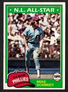 1981 TOPPS #540 MIKE SCHMIDT HOF - PHILADELPHIA PHILLIES - *03 - Picture 1 of 2