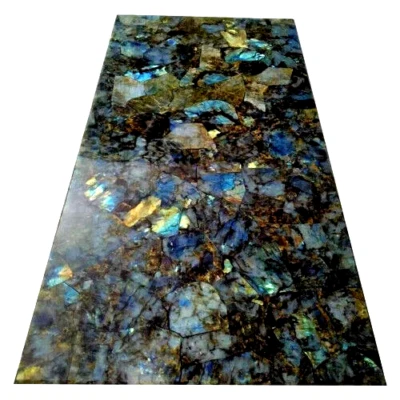Labradorite Counter Top, Gemstone Agate Stone Kitchen Slab Top Christmas Gifts - Image 1 of 4