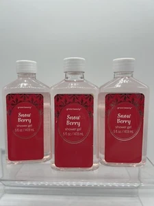 (3) Groovi Summer Snow Berry Body Wash Shower Gel Christmas Holiday COMBINESHIP - Picture 1 of 4