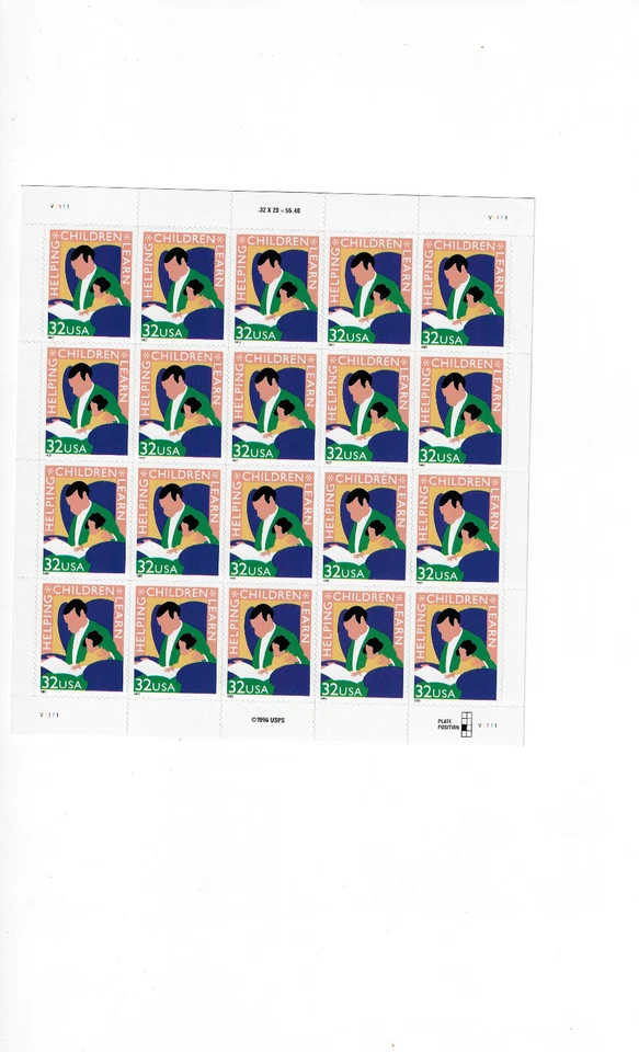 US Stamps /Postage/ Sheet Sct #3125 Helping Child Learn  MNH F-VF OG  FV $6.40 - Image 1 of 1