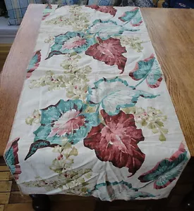 Waverly Vintage 1930's Bark Cloth Waverly Sample Tagged Caladium 100% Cotton Lg. - Picture 1 of 1