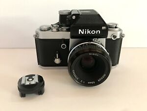 Nikon F2 Camera DP-1 35mm SLR Nikkor 50mm 1:2 Lens From JAPAN As Is