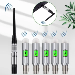 2.4G Wireless DMX512 Transmitter Rechargeable Stage DJ Light Receiver New0n - Picture 1 of 28