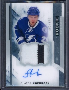 2015-16 Upper Deck Premier Rookie Patch Autographs #92 Slater Koekkoek 251/375 - Picture 1 of 2