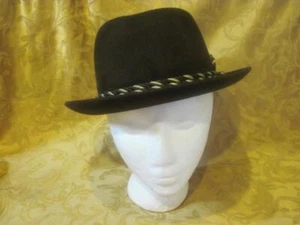 Vintage Wormser Fedora Hut "TWEEDIE" geflochten Pferdehaarband mit Quaste Größe 7 - Bild 1 von 9