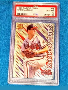 GREG MADDUX 1996 PACIFIC COLLECTIONS #P6 PACIFIC PRISM HOF PSA 10 🔥 RARE 