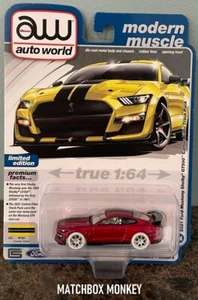 2023 CHASE Auto World 2021 Ford Mustang Shelby GT500 Carbon Fiber ULTRA RED RARE - Bild 1 von 4
