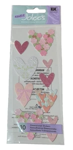 Loving Hearts~Glitter Accent~Touch Of Jolee's Dimensional Scrapbook Stickers VTG - Picture 1 of 2