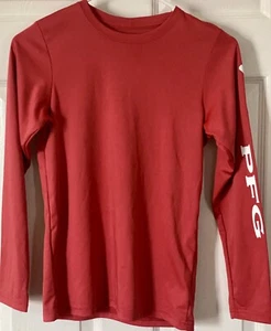 Columbia Shirt Medium 10/12 Girls Coral Long Sleeve And Purple Fleece Jacket - Picture 1 of 2