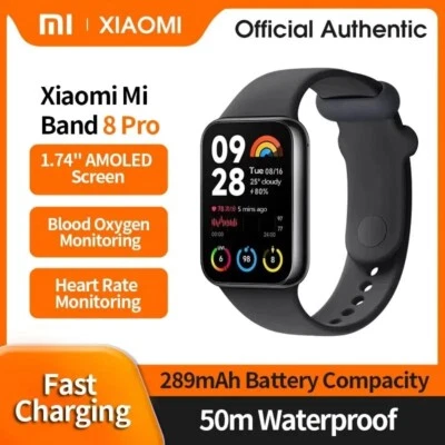 Xiaomi Mi Band 8 Pro Smart Bracelet 1.74" AMOLED Screen GPS Blood Oxygen Fitness - Image 1 of 4