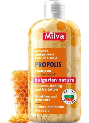 Natürlicher Bienenhonig Propolis HAARSHAMPOO juckende Kopfhaut, beruhigend von Milva - 200ml - Bild 1 von 4