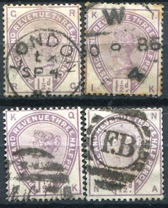 (755) 4 VERY GOOD USED SG188 QV 1&1/2d LILAC FOR SHEET RECONSTRUCTION - Picture 1 of 1