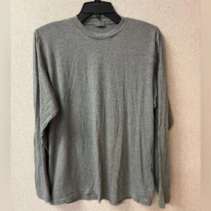 Skims Mens Size Small lounge relaxed lightweight long sleeve tee shirt grey. - Picture 1 of 6