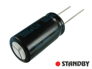 2pcs 15000uF-6,3V 105`C, Capacitor electrolytic JAMICON 16X31,5mm series TK - Imagen 1 de 1
