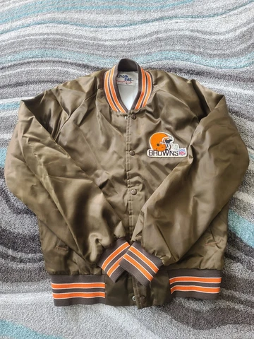 Vintage Cleveland Browns Jacket Chalk Line Mens Size Medium Cover