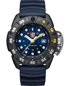 New Luminox Scott Cassell Deep Dive Blue Dial Rubber Strap Men's Watch XS.1553