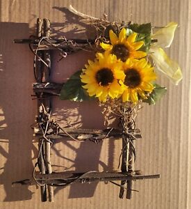 Sunflower and Twig Wreath
