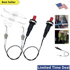 Propane Push Button Piezo Igniter Kit - Gas Grill/Range/Heater/Stove - 2Pcs/Lot