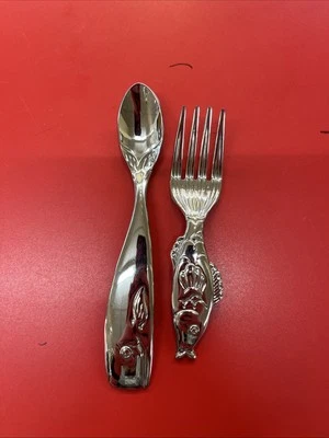 Детский набор из 2 предметов из нержавеющей стали - Изображение 1 из 3