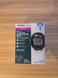 NEW! BLOOD GLUCOSE METER, COMPACT & DOWNLOADABLE, RESULTS IN SECONDS CVS HEALTH - Picture 1 of 5