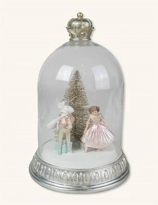 Victorian Trading Co Nutcracker Clara & Mouse King Lighted Cloche - Image 1 of 2