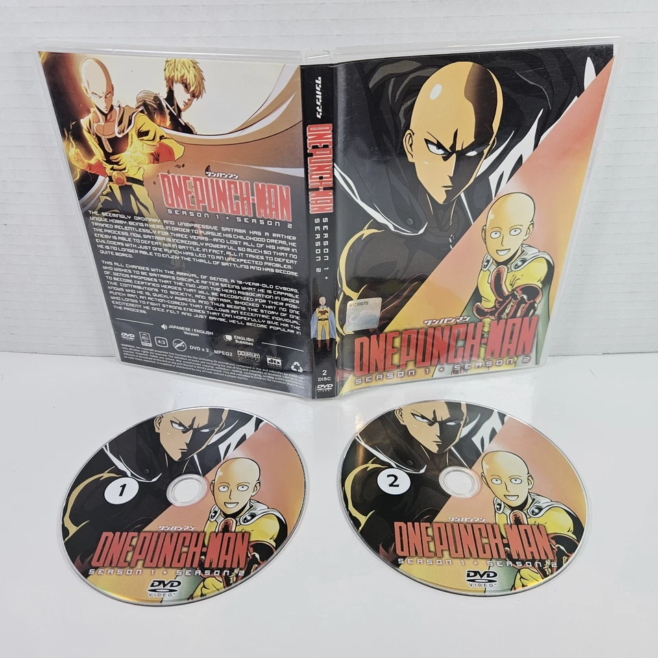 One-Punch Man: Season 1 + Season 2 (DVD, 2-Disc) - Bild 1 von 1