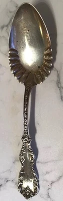 ANTIGUA CUCHARA DE AZÚCAR FESTONEADA FLORAL HAMILTON PLATA ESTERLINA Foto 1 de 4