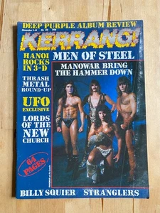 Kerrang! No 80 Nov 1984 - Manowar, UFO, Stranglers, Lords of the New Church - Picture 1 of 3