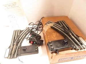 LIONEL POST-WAR TRAINS 022 'O' PAIR OF REMOTE SWITCH TRACKS- COMPLETE- BXD-W22 - Picture 1 of 8