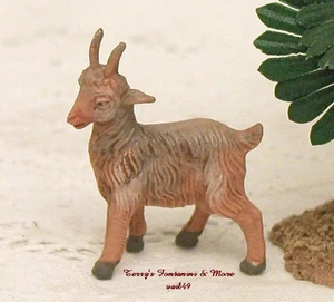 FONTANINI DEPOSE ITALY 2.5" SERIES 1.25"T STANDING GOAT NATIVITY VILLAGE ANIMAL - Picture 1 of 2