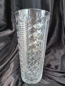 Large Vintage Waterford Crystal Clare Cut Pineapple & Diamond Skyshell Vase 12” - Picture 1 of 5